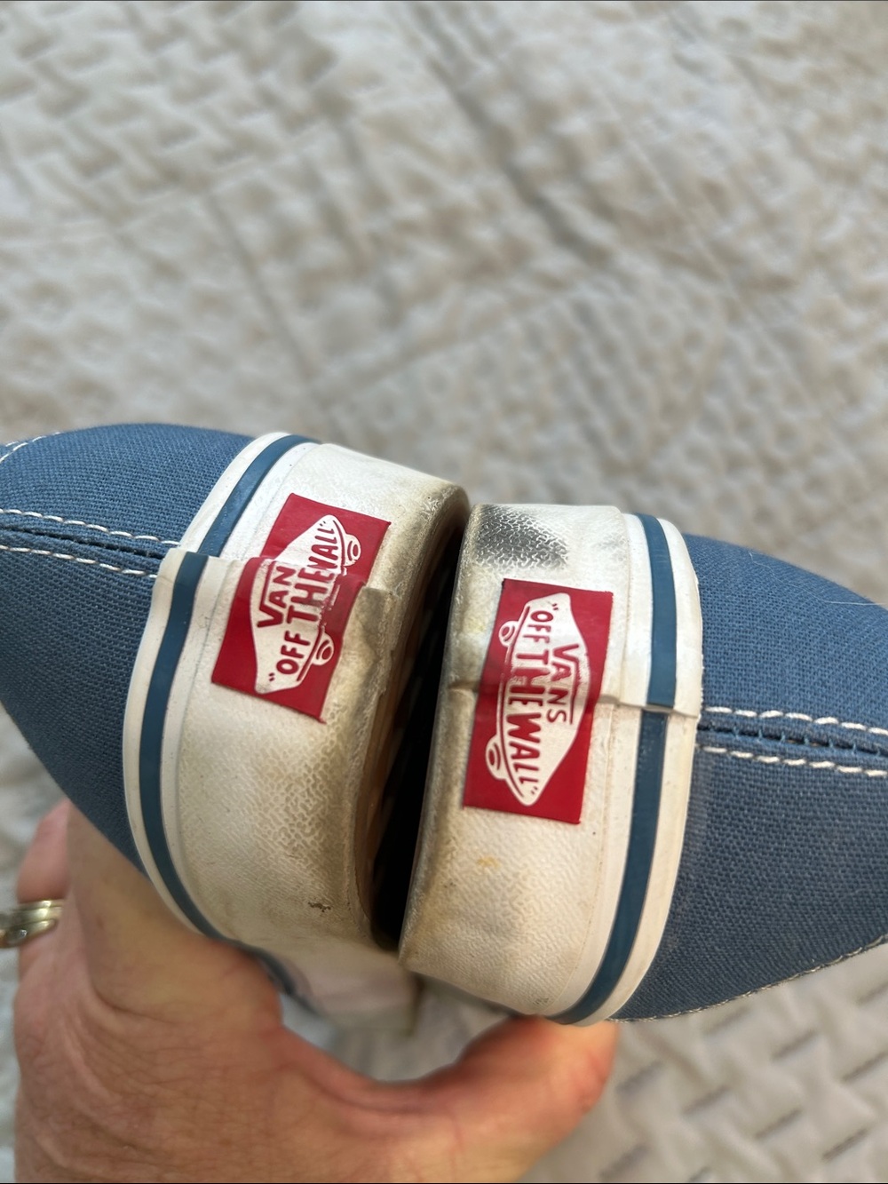 Vans 9.5 classic canvas lace up blue - Picture 7 of 8